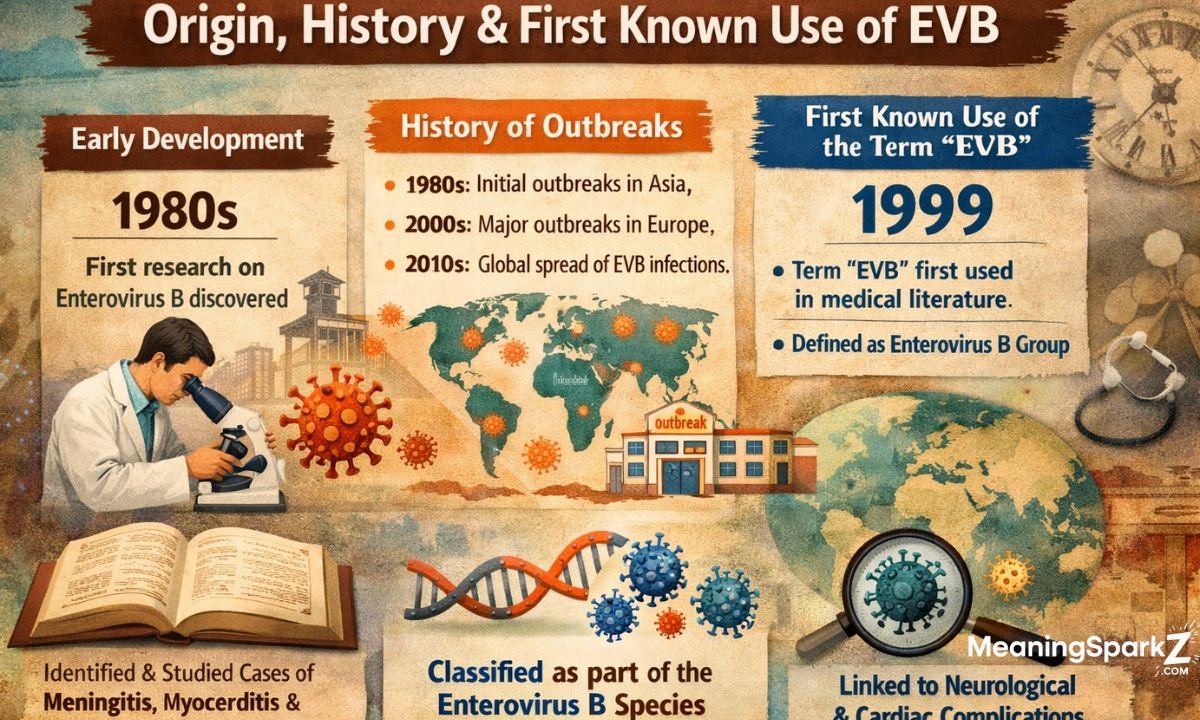 Origin, History & First Known Use of EVB