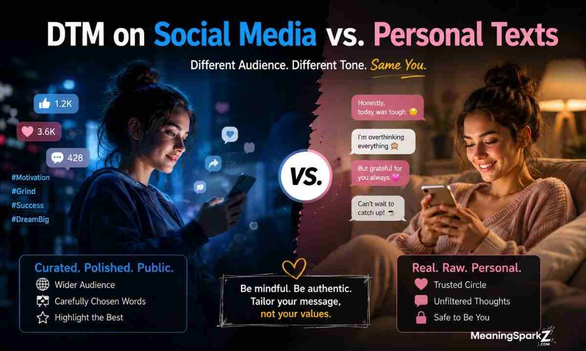 DTM on Social Media vs. Personal Texts (1)
