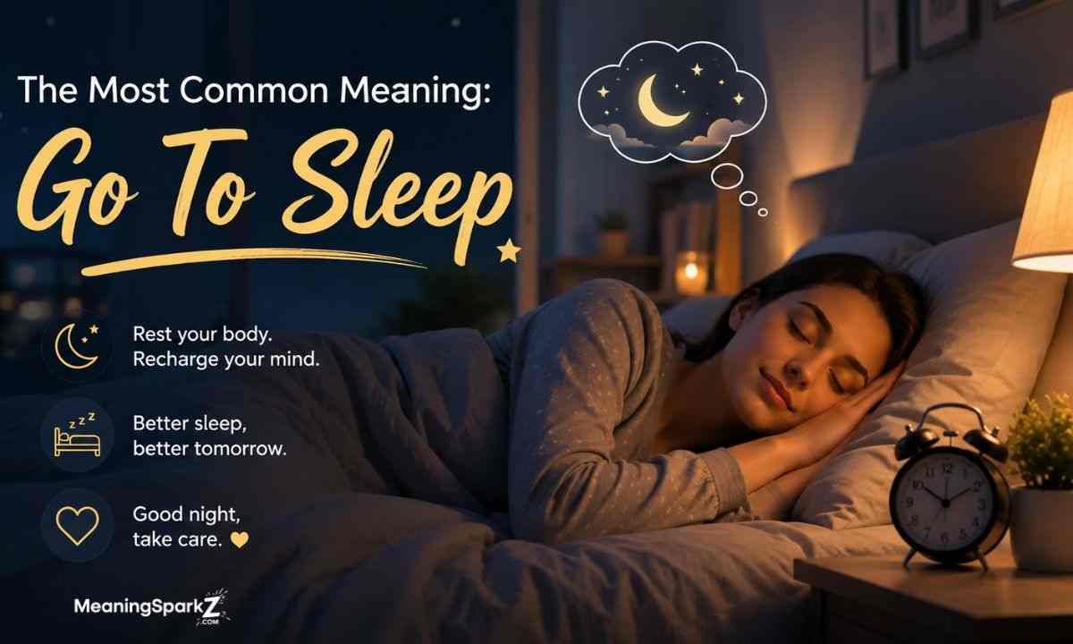 The Most Common Meaning Go To Sleep (1)