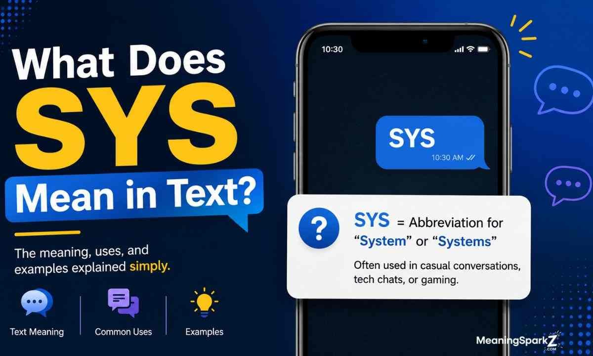 What Does SYS Mean in Text (1)