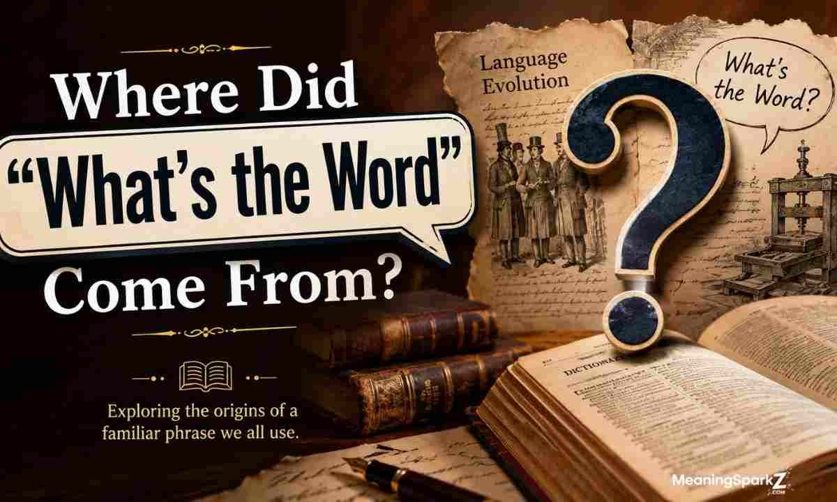Where Did What's the Word Come From (1) (1)
