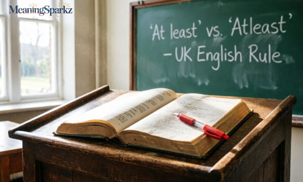 Atleast or at least UK