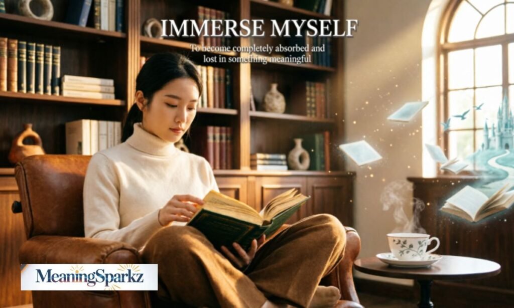 Immerse myself meaning