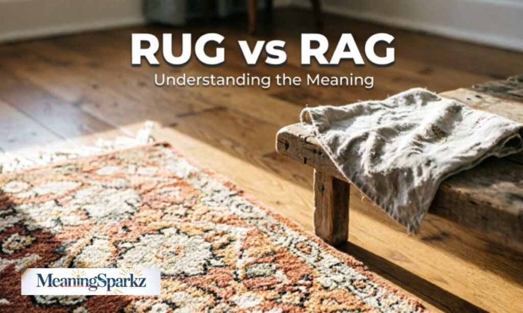 Rug vs Rag meaning