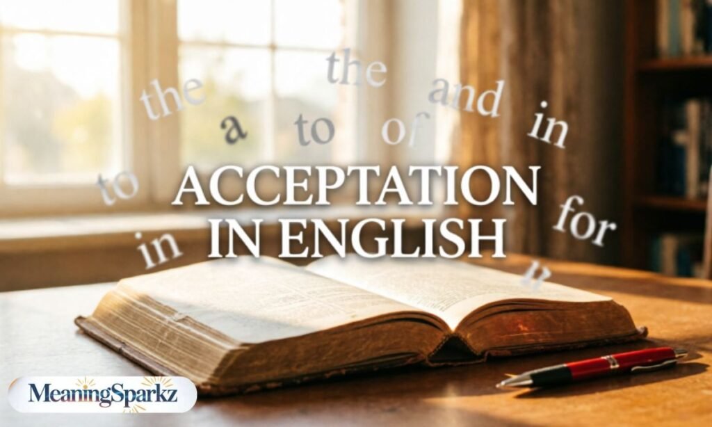 Acception in english
