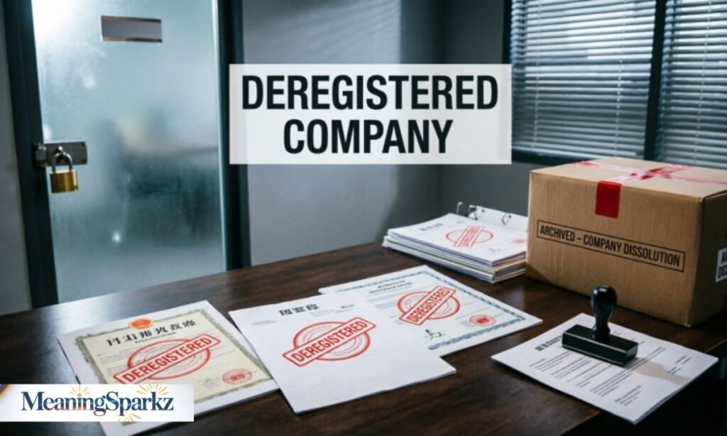 Deregistered company meaning
