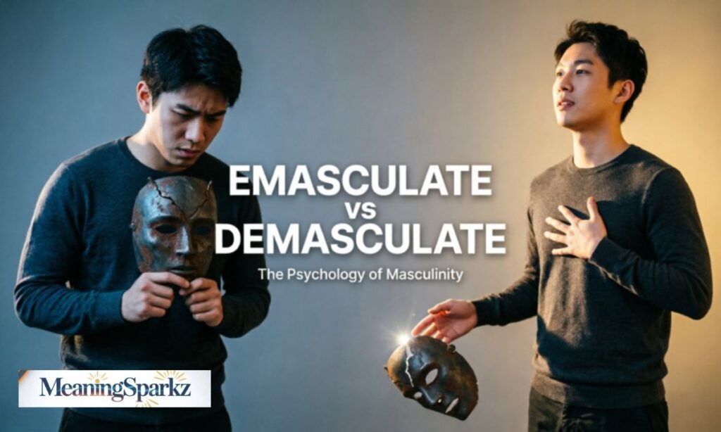 Emasculate vs demasculate psychology