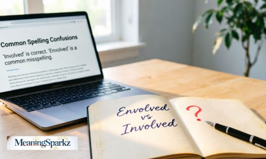 Envolved or involved in a sentence