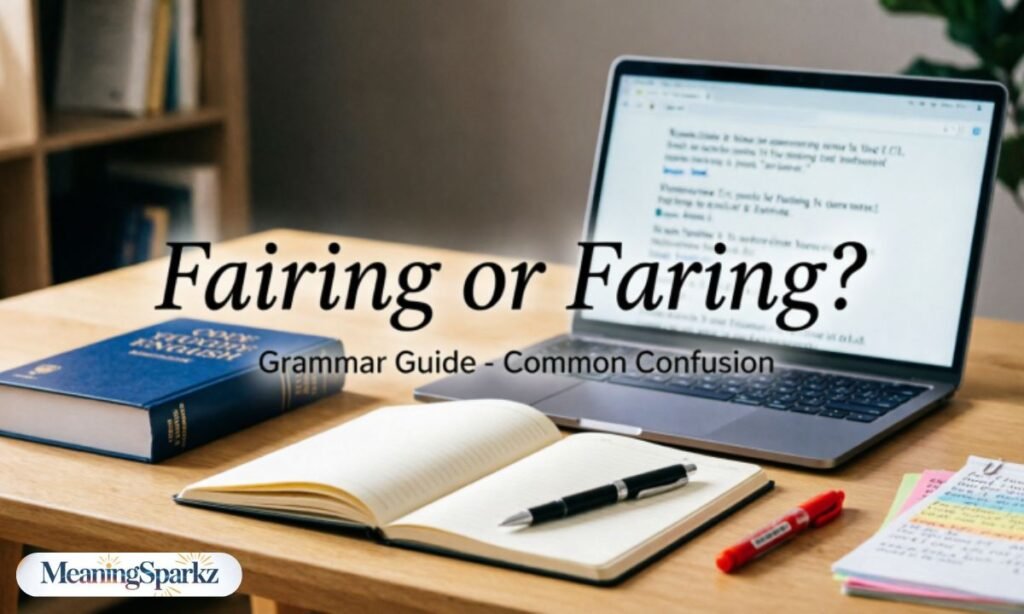 Fairing or faring in a sentence