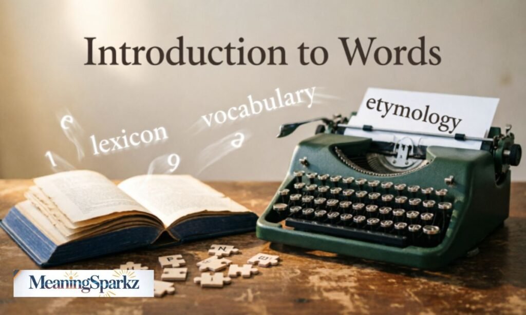 Introduction to or introduction of words
