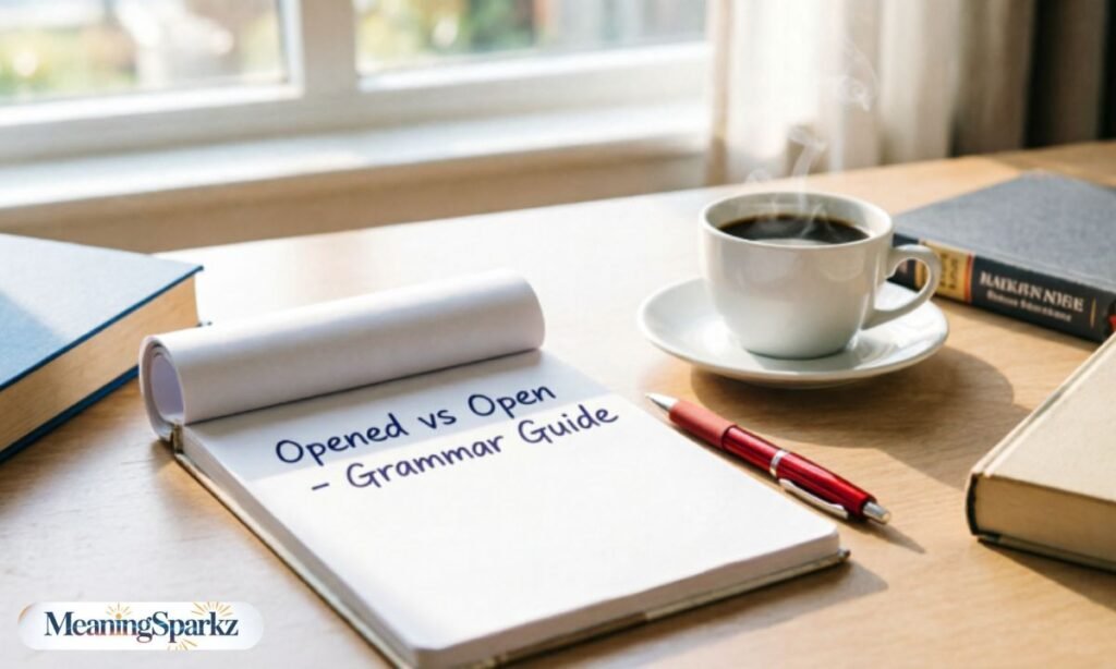 Openned or opened grammar