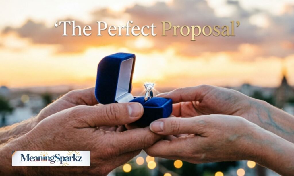 Purposed or proposed marriage