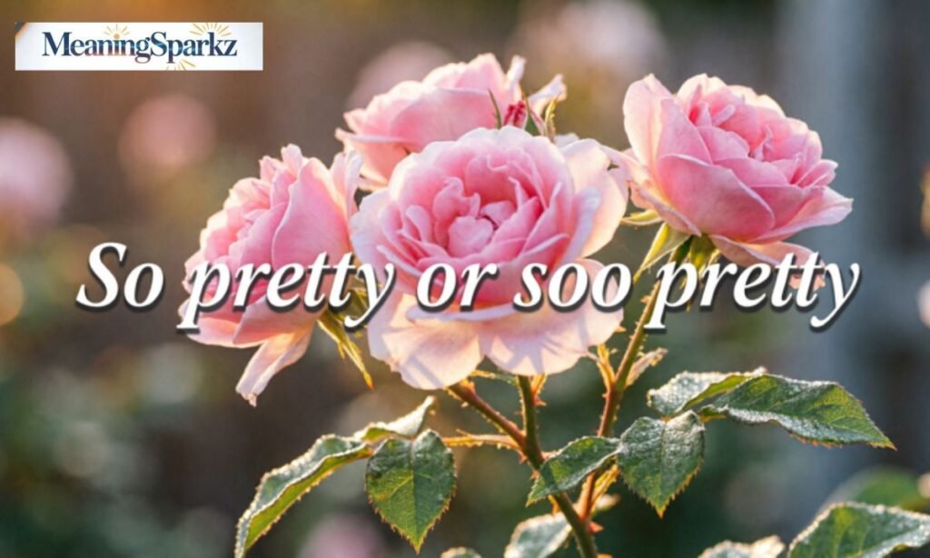 So pretty or soo pretty
