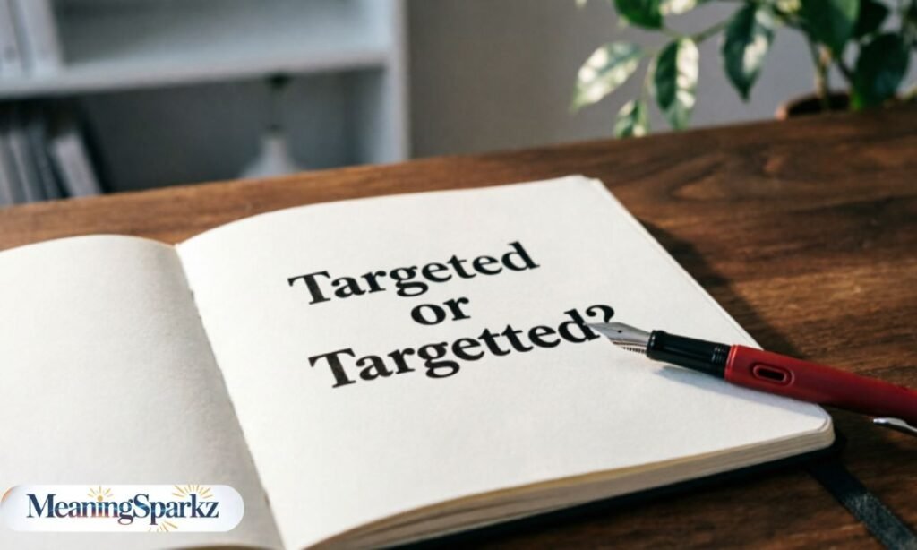 Targetted or targeted british spelling
