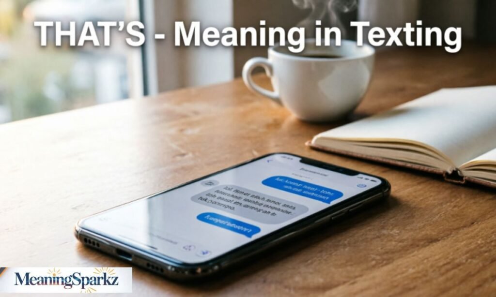 That's meaning in texting