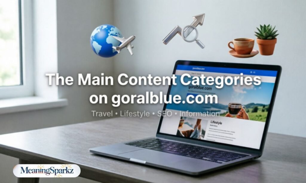 The Main Content Categories on goralblue com