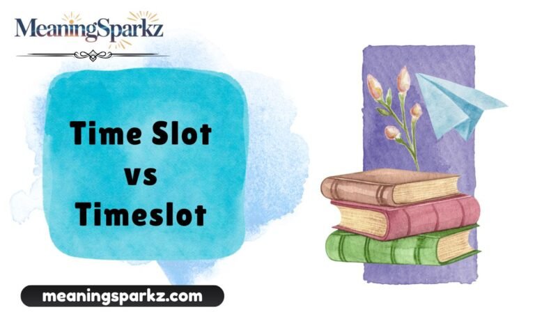 Time Slot vs Timeslot