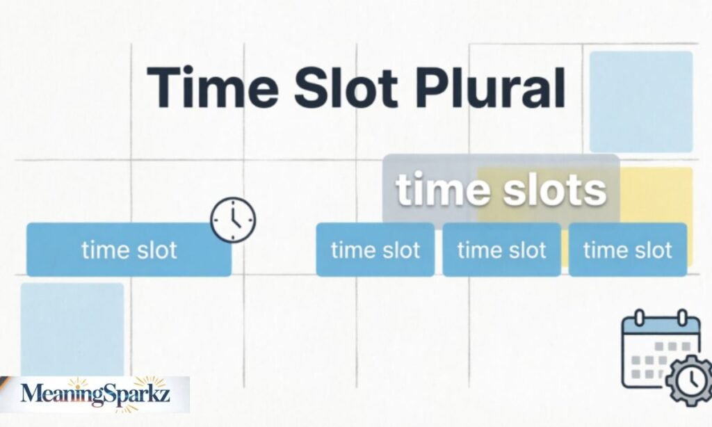 Time slot plural