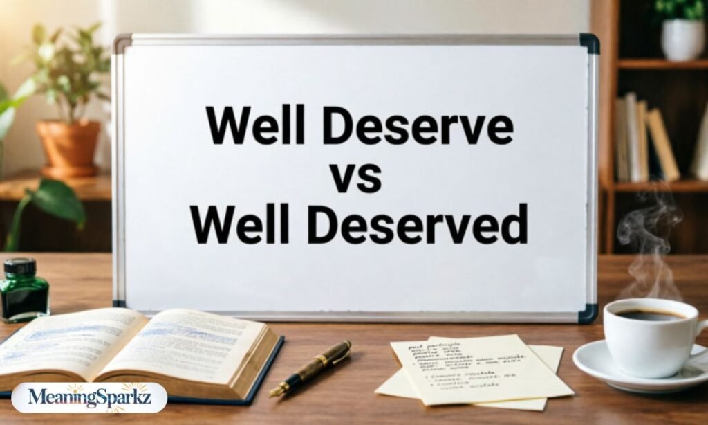 Understanding the Core Confusion Of Well Deserve or Well Deserved