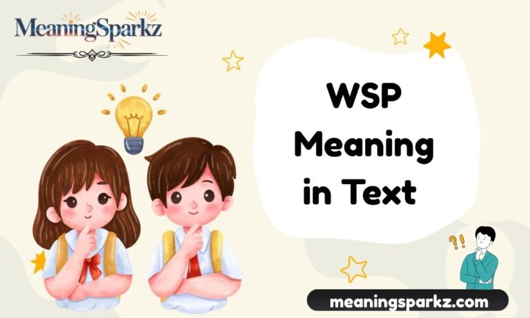 WSP Meaning in Text