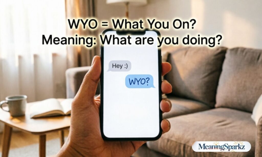WYO Meaning in Text from a Girl