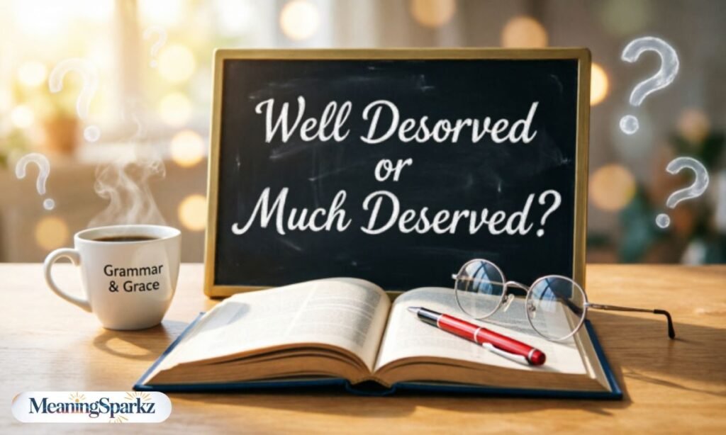 Well deserved or much deserved