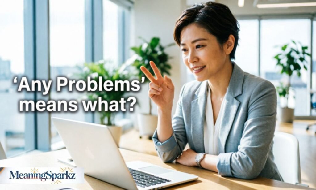 What Does Any Problems Mean