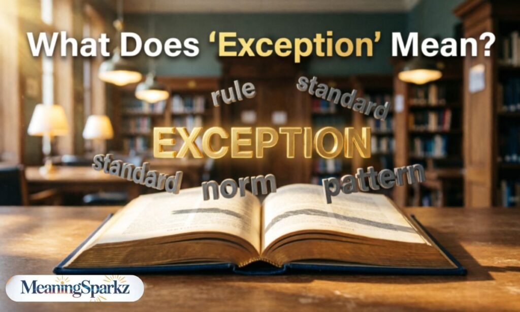 What Does Exception Mean