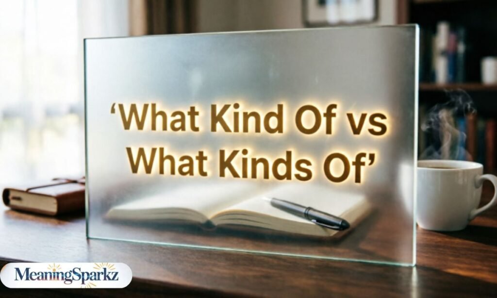 What kind of vs what kinds of grammar