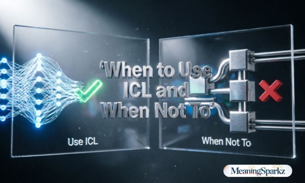 When You Should Use ICL and When You Shouldnot