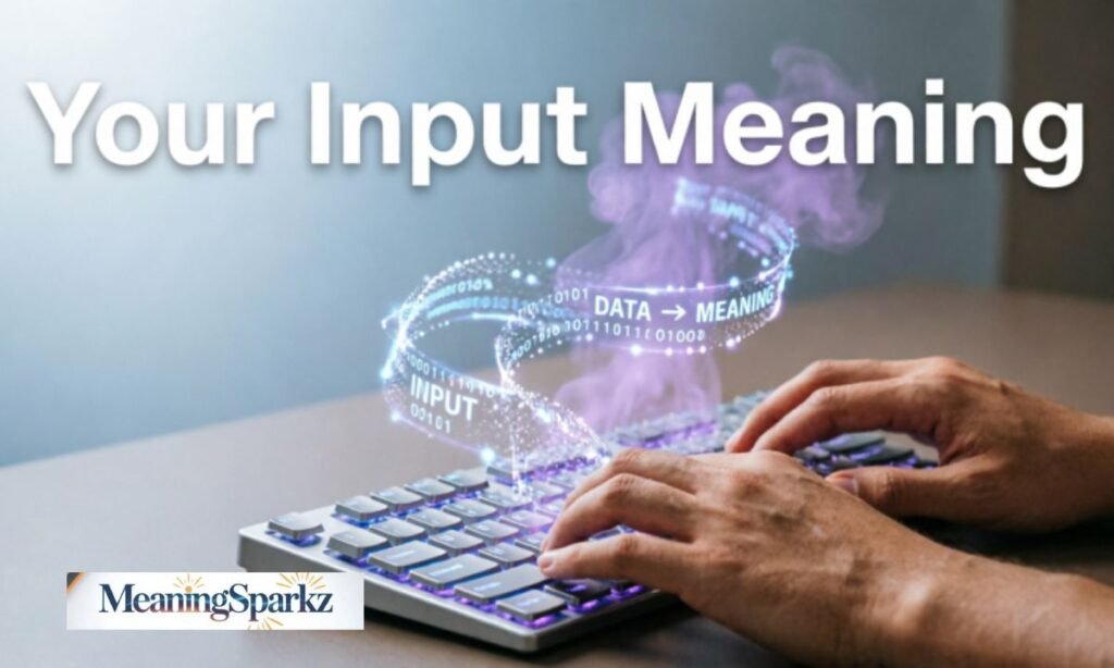 Your input meaning